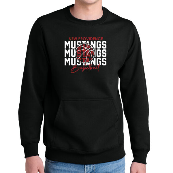 Mustangs Basketball - Core Fleece Crewneck Pocket Sweatshirt Thumbnail