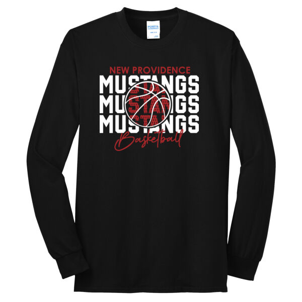 Mustangs Basketball - Long Sleeve Core Blend Tee Thumbnail