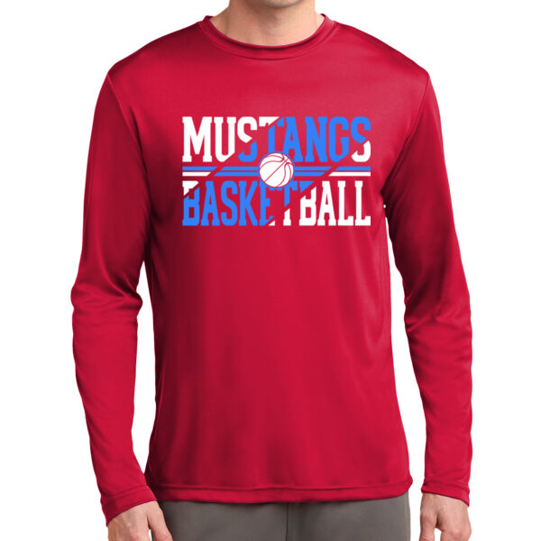 Mustang Basketball Slash - Long Sleeve PosiCharge ® Competitor Tee Thumbnail