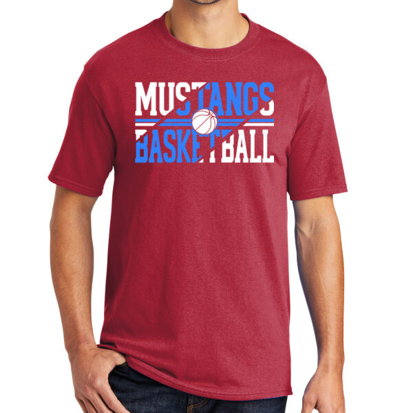 Mustang Basketball Slash - Core Blend Tee Thumbnail